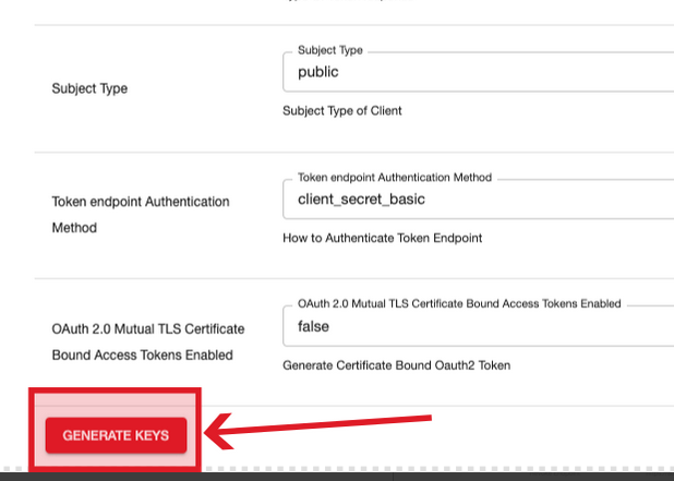 FirecREST existing keys